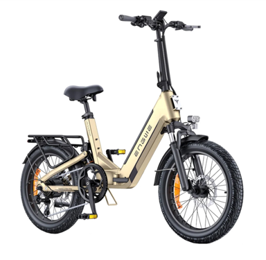 ENGWE L20 3.0 BOOST Sklopivi električni bicikl s punom suspenzijom 20", 250 W, 48 V / 13,5 Ah, domet do 135 km, zlatni